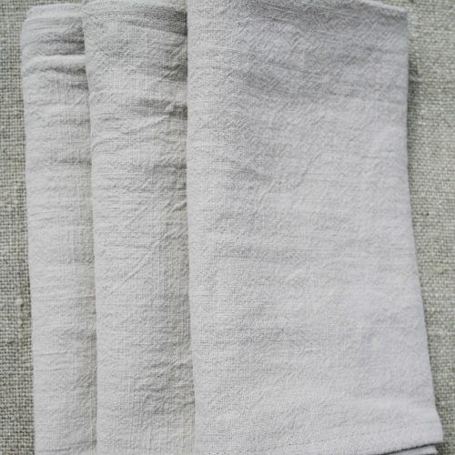 Serviette de table lin lavé | 4 couleurs | lot x4